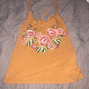 Tank top with roses